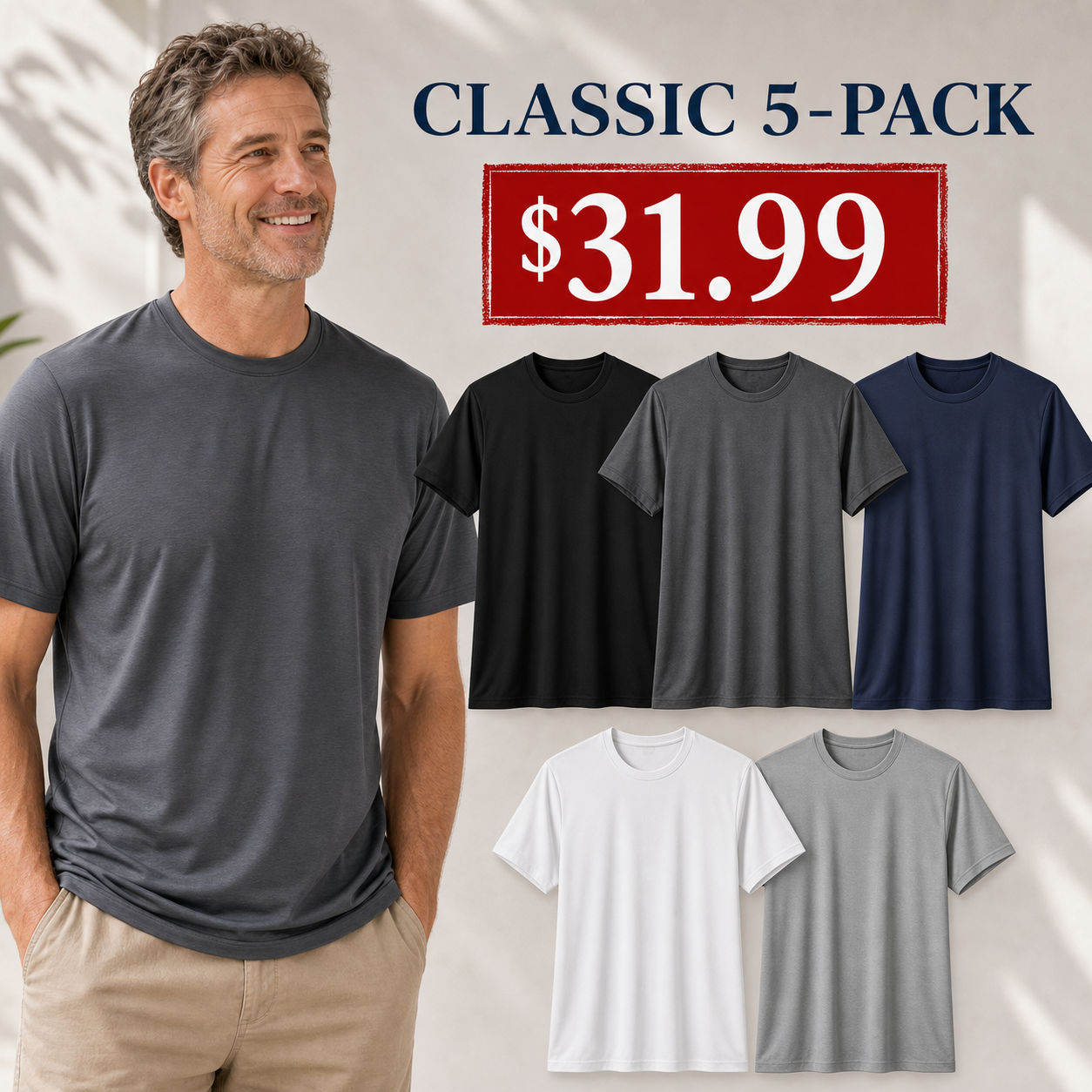 Men's Quick-Dry Cooling Everyday T-Shirts