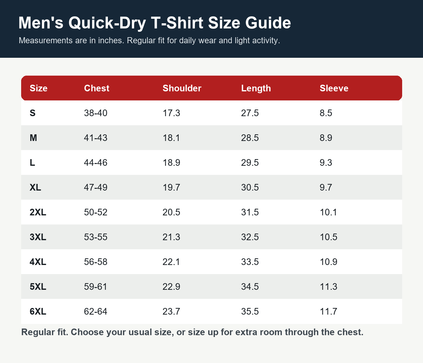Men's Quick-Dry Cooling Everyday T-Shirts