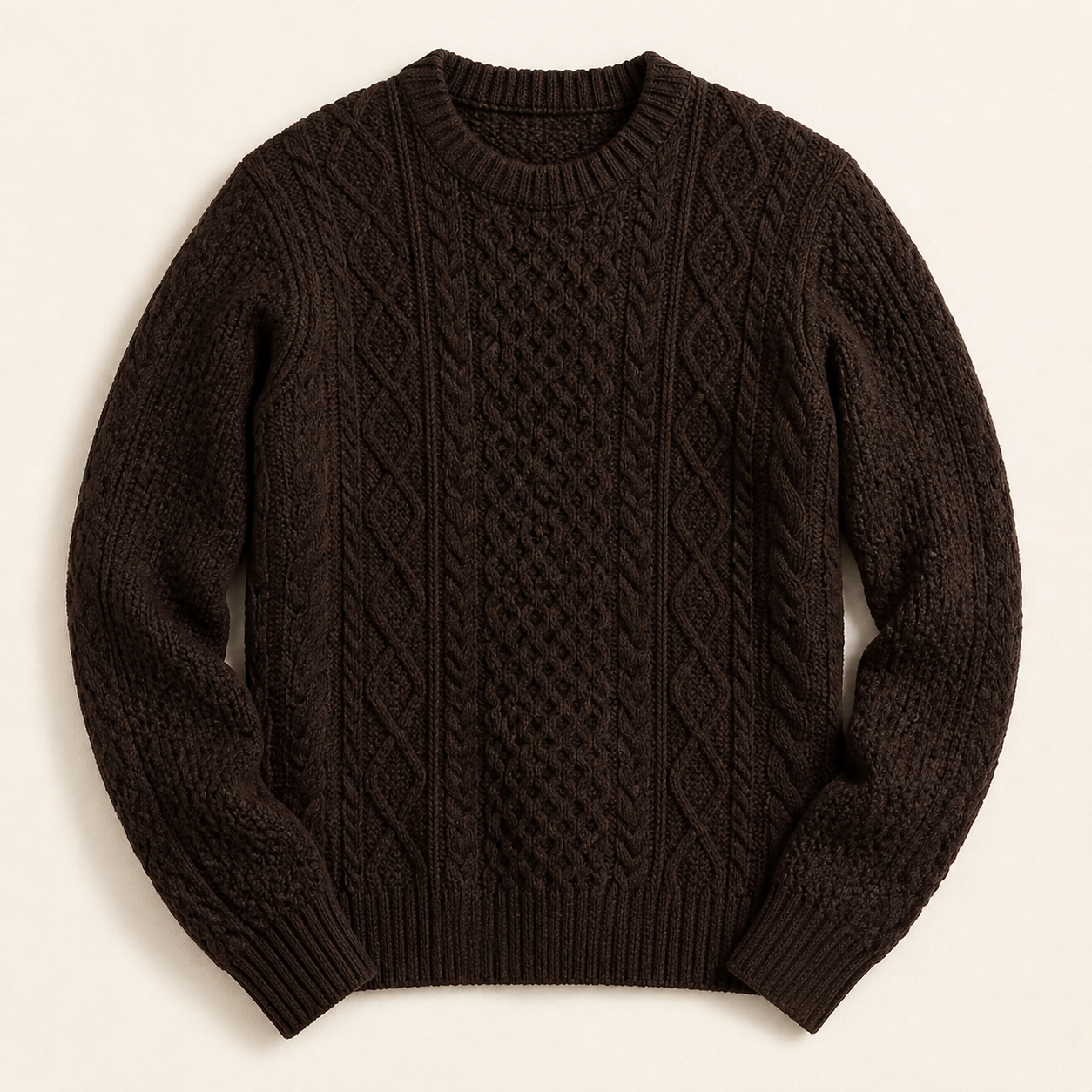 Men's Cotton Fisherman Textured Knit Sweaters