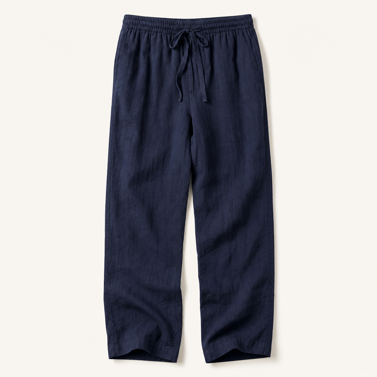Men's Linen-Blend Drawstring Resort Pants