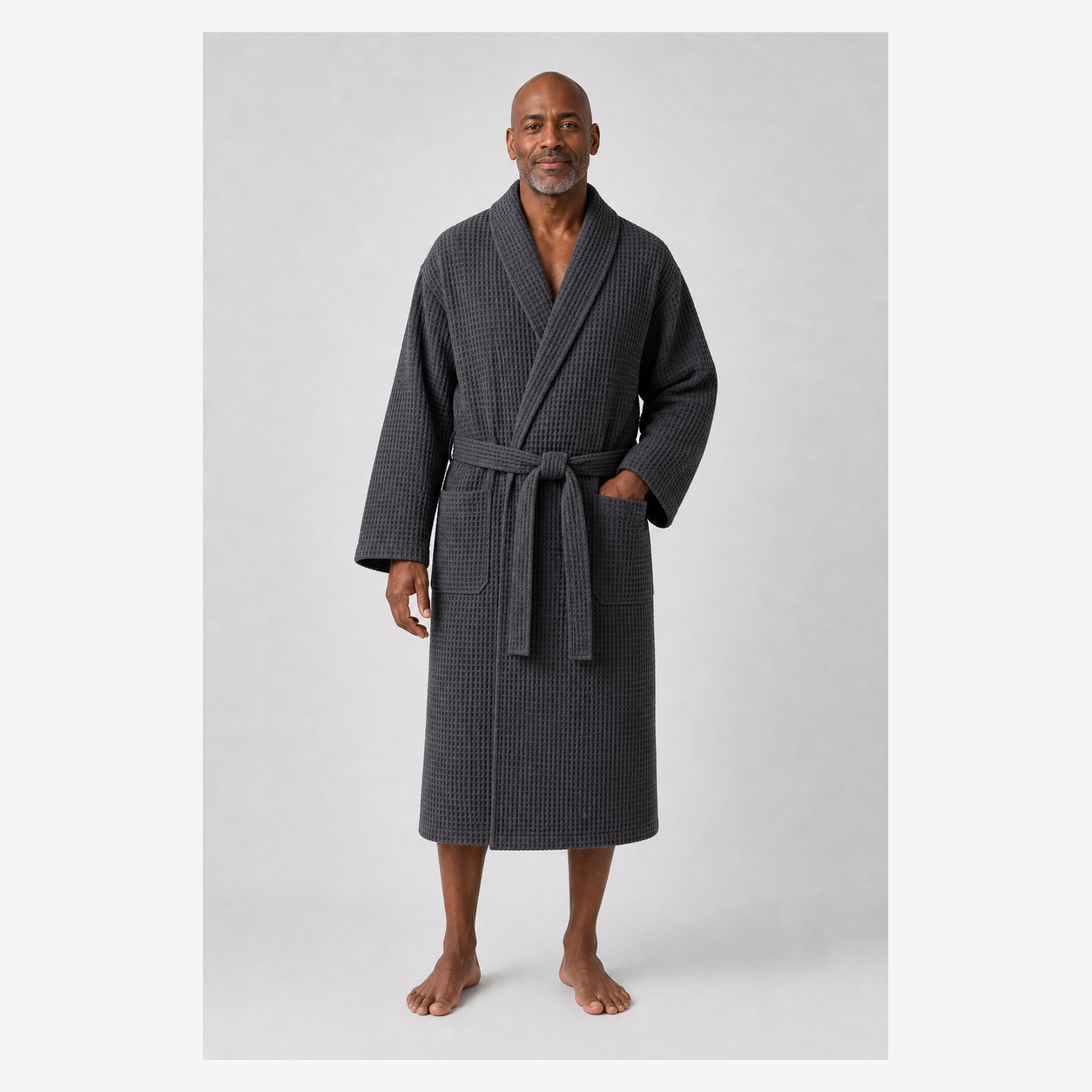 Men's Lightweight Waffle Bathrobes
