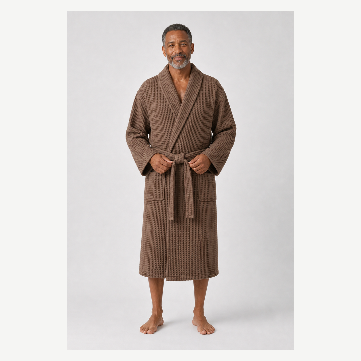 Men's Lightweight Waffle Bathrobes