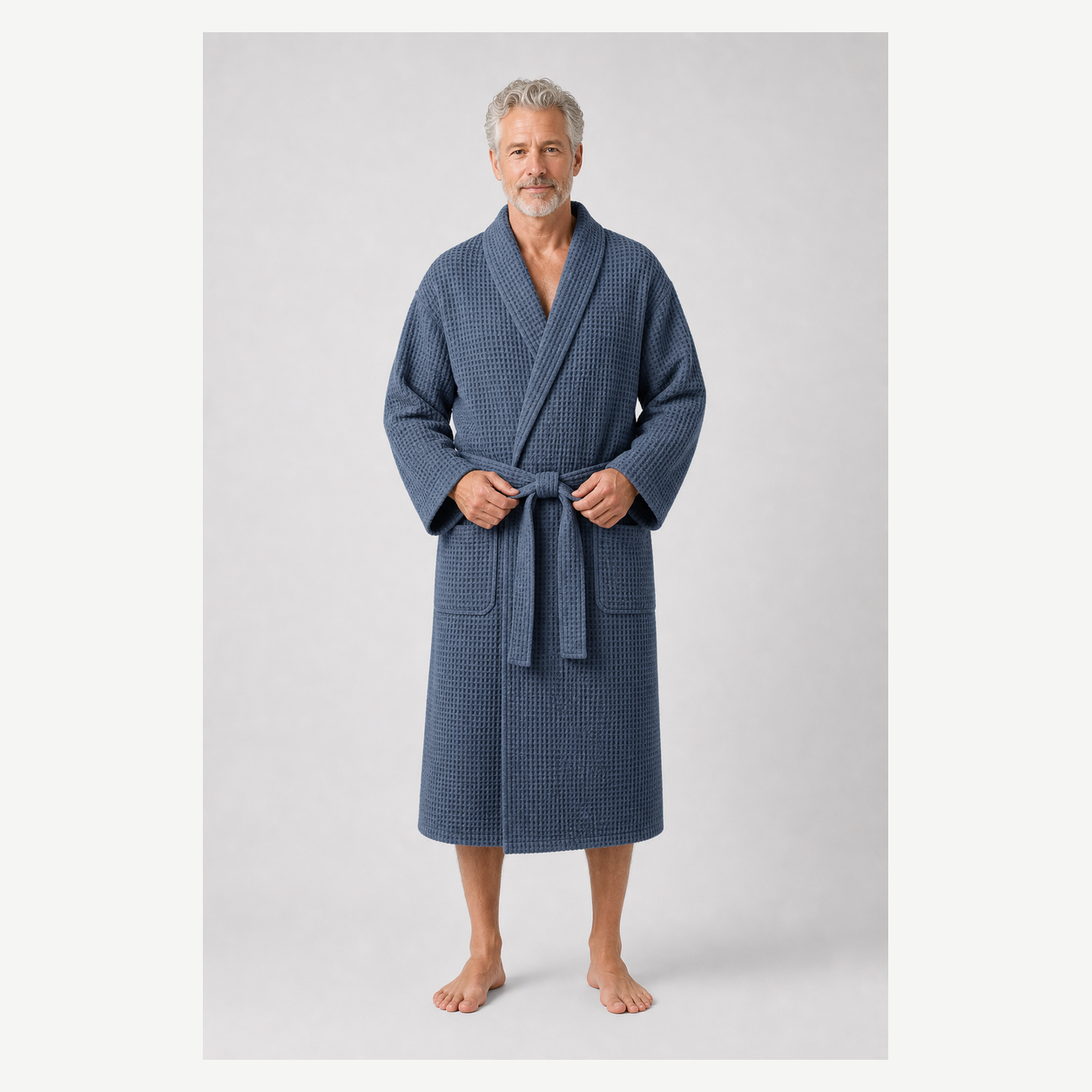 Men's Lightweight Waffle Bathrobes