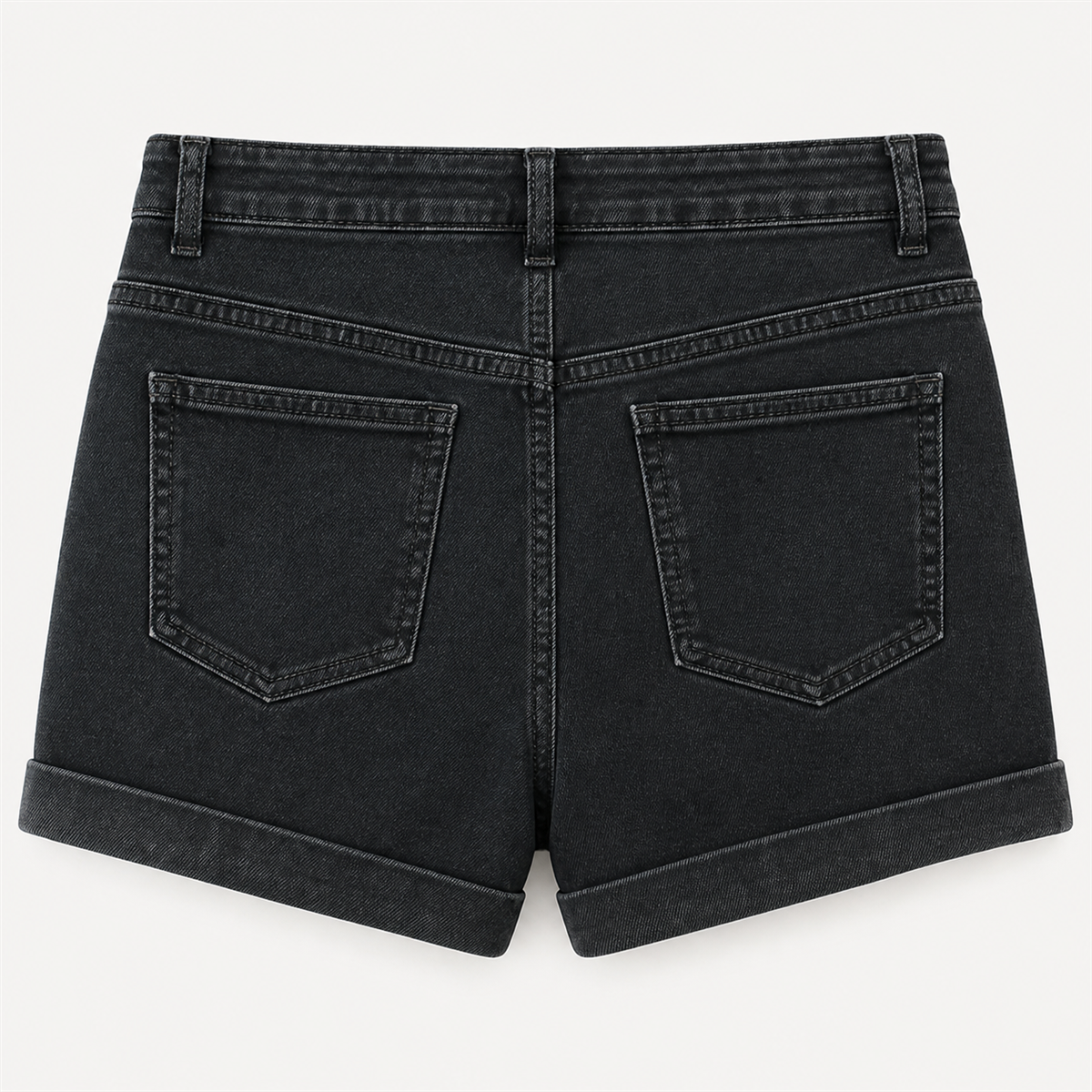 Short decontracte femme a revers et poches - Detail : bas courts a revers