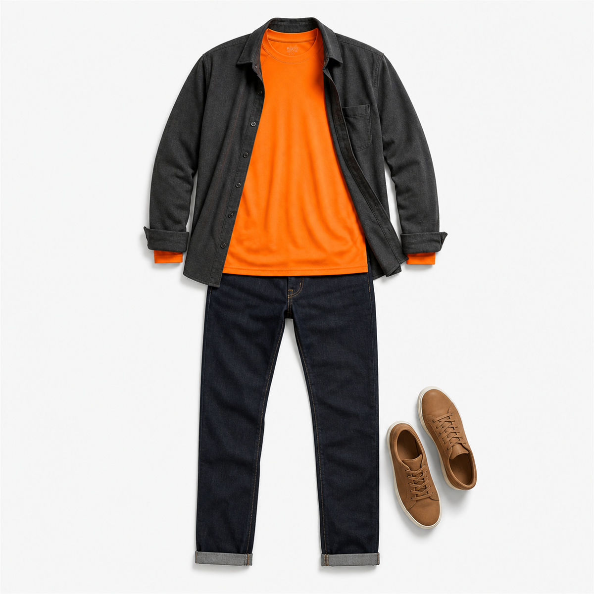 Haut raglan à manches longues homme - Premiere idee de tenue