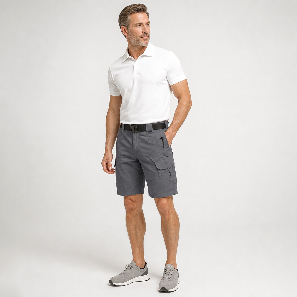 Short tactique homme avec ceinture - Premiere idee de tenue