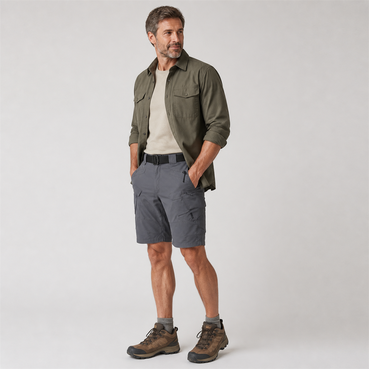 Short tactique homme avec ceinture - Deuxieme idee de tenue
