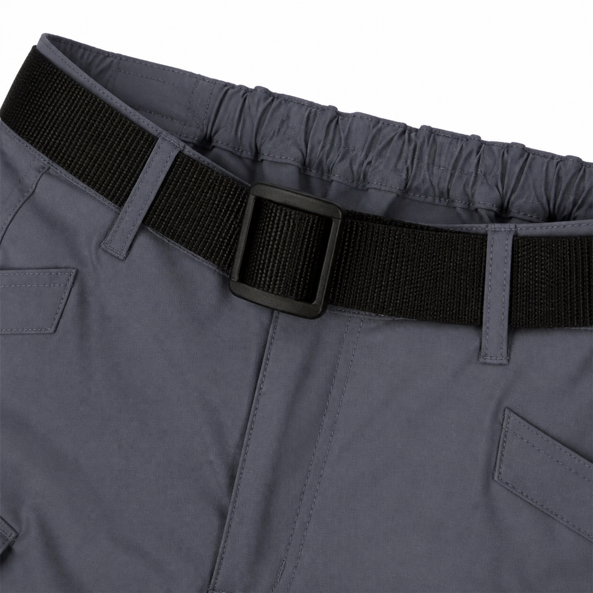 Short tactique homme avec ceinture - Detail : ceinture intégrée réglable