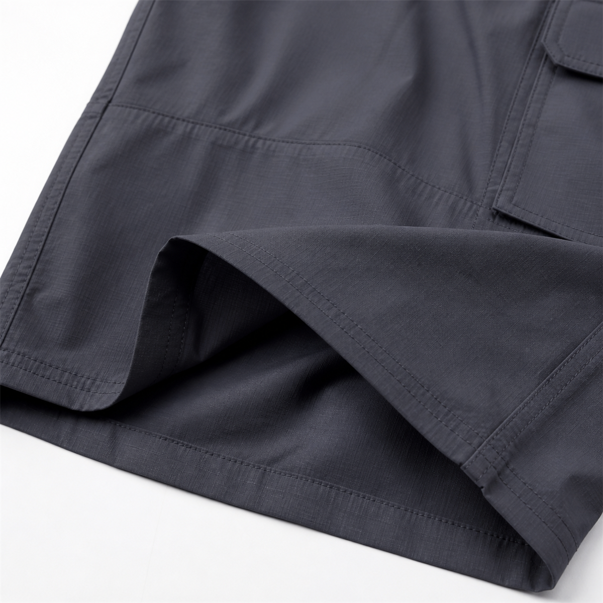 Short tactique homme avec ceinture - Detail : coupe droite fonctionnelle