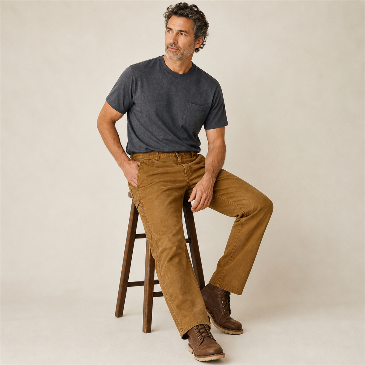 Pantalon de travail droit homme - Premiere idee de tenue