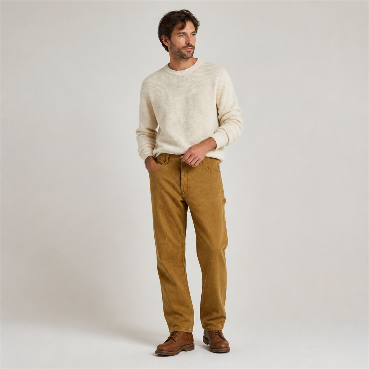 Pantalon de travail droit homme - Troisieme idee de tenue