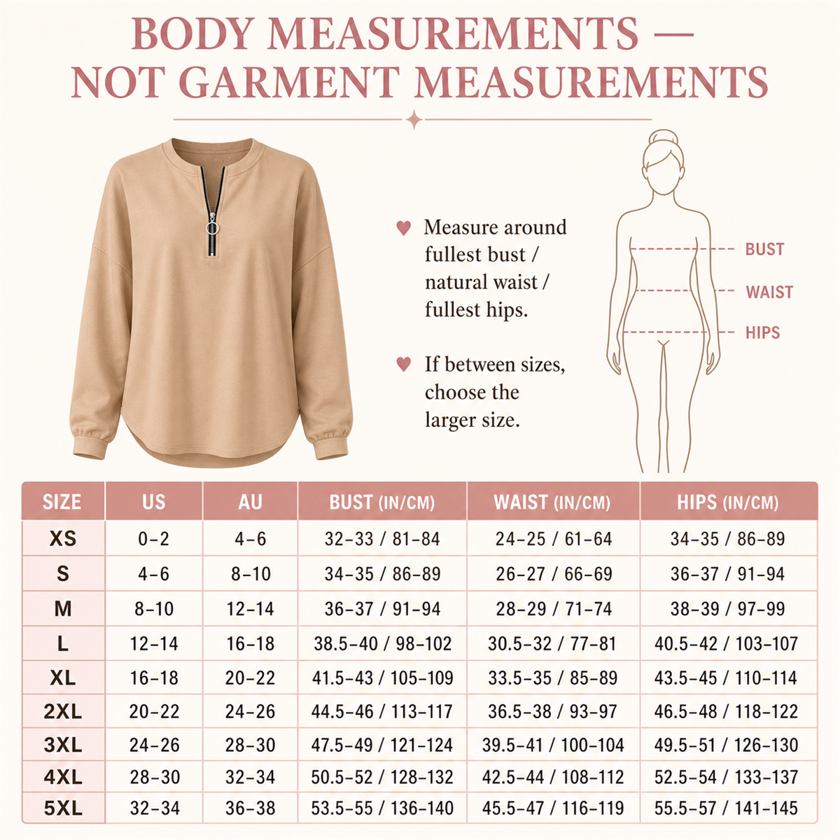 Women's Relaxed Half-Zip Long-Sleeve Pullover Top - Relaxed drop shoulders and long sleeves with softly gathered cuffs