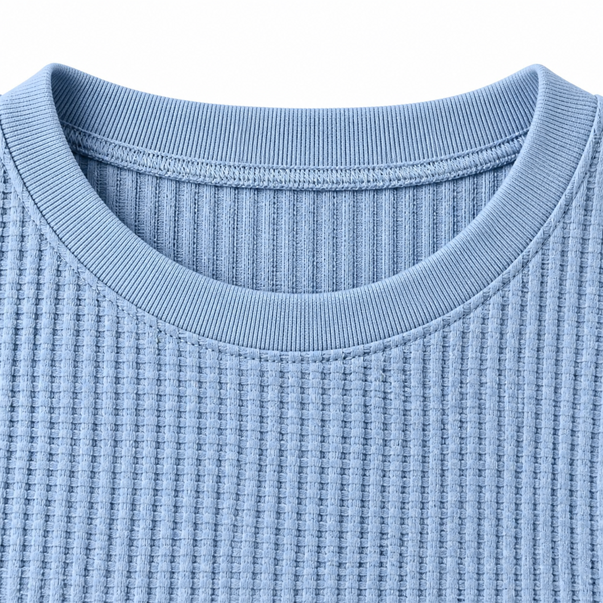 Men's Relaxed Textured Crewneck Short-Sleeve T-Shirt - Detail of