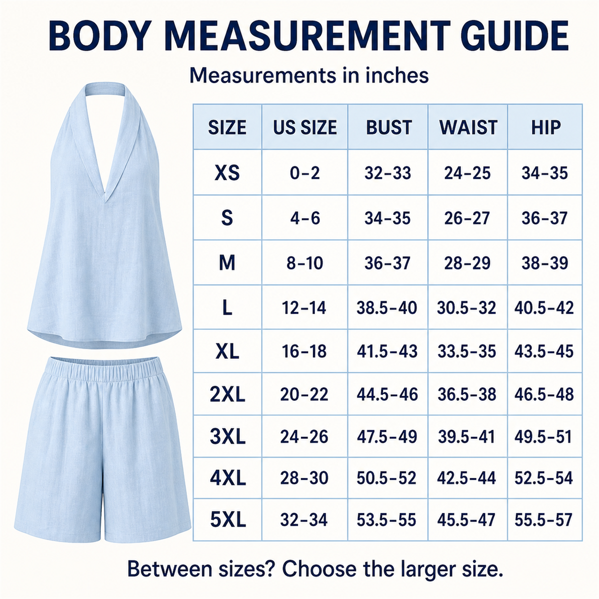 Women's Relaxed Halter-Neck Sleeveless Top and Knee-Length Shorts Set - Relaxed sleeveless top with a fluid straight hem