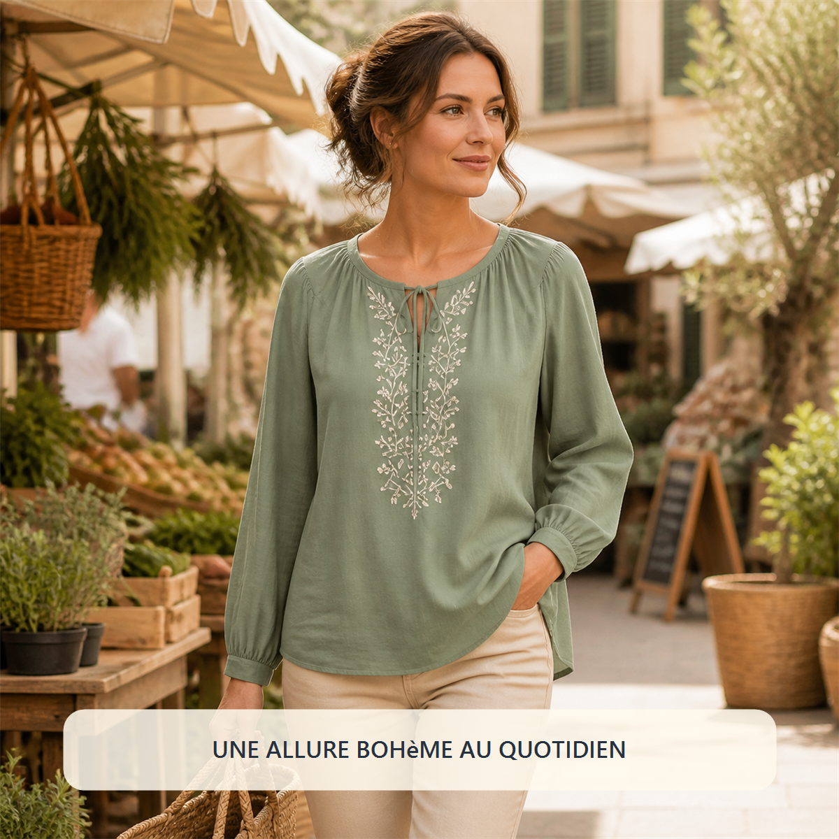 Lot de 14 hauts bohèmes femme - 7 manches courtes + 7 manches longues - Tenue décontractée en terrasse