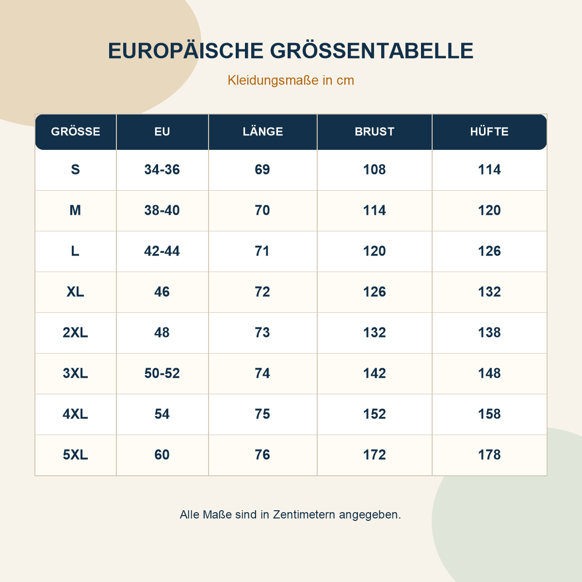 14er-Set Boho-Damenoberteile - 7 kurzärmelige + 7 langärmelige Modelle - Ausführliche Damen-Größentabelle EU 34-36 bis EU 60