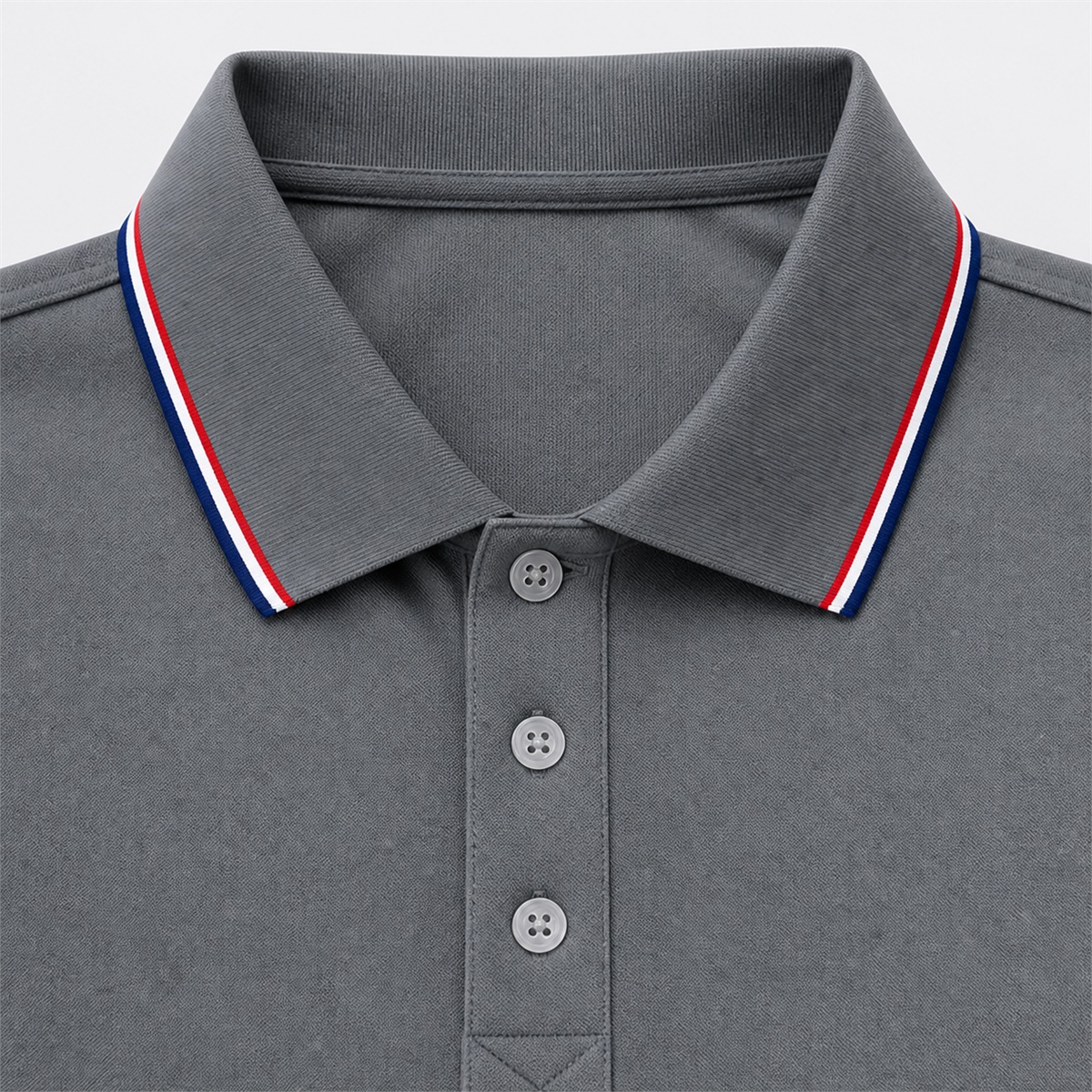 Men's Contrast-Trim Short-Sleeve Polo Shirt - Detail of 