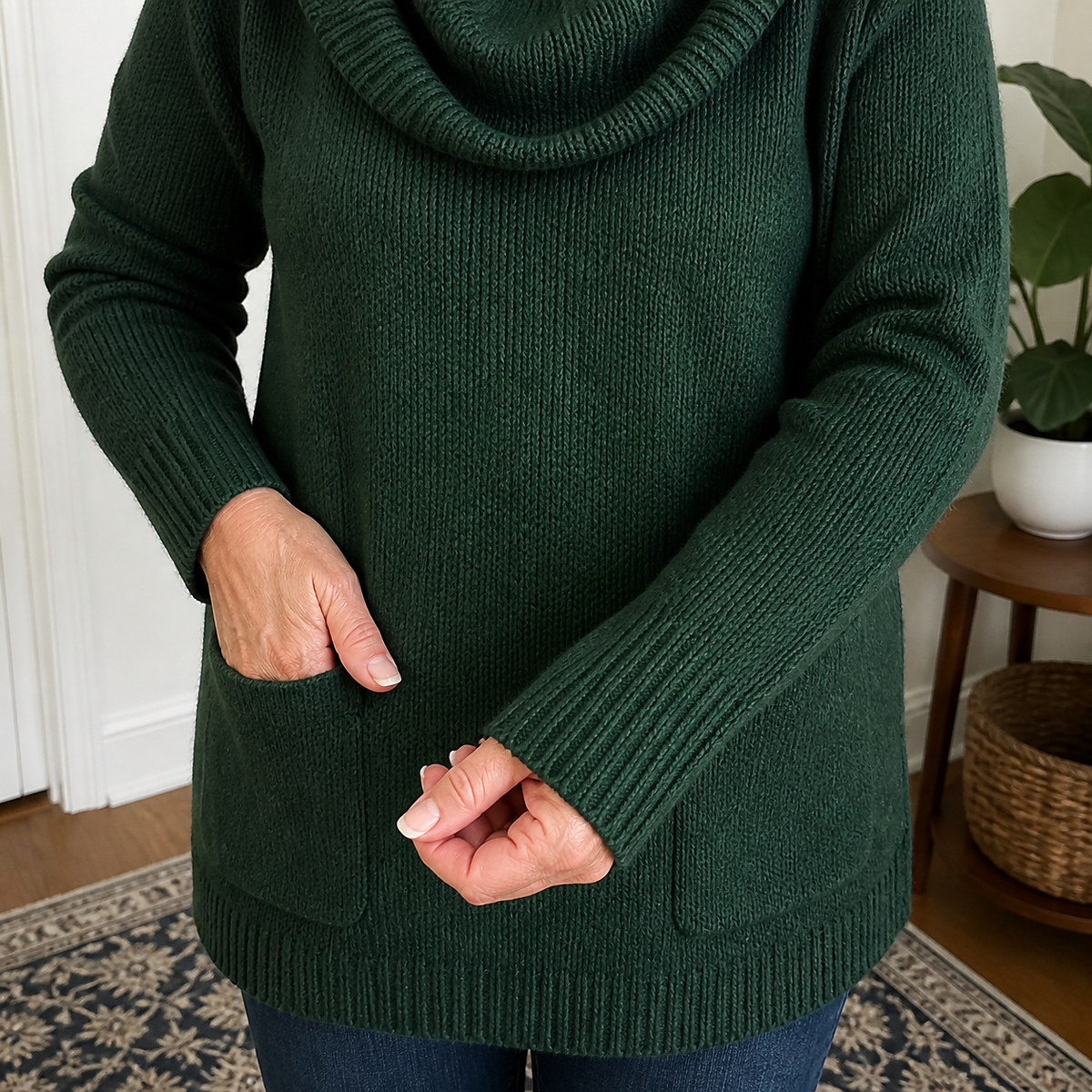 T3u0805005 Pocket detail Forest Green