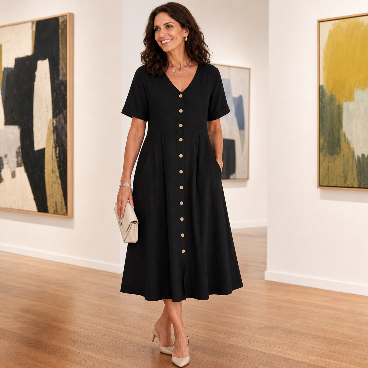 Hemdkleid als leichtes Reise-Outfit