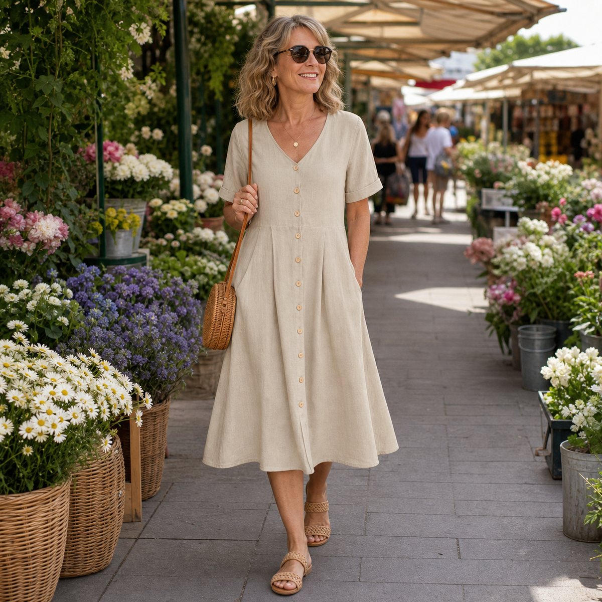 Hemdkleid bei einem Wochenendspaziergang