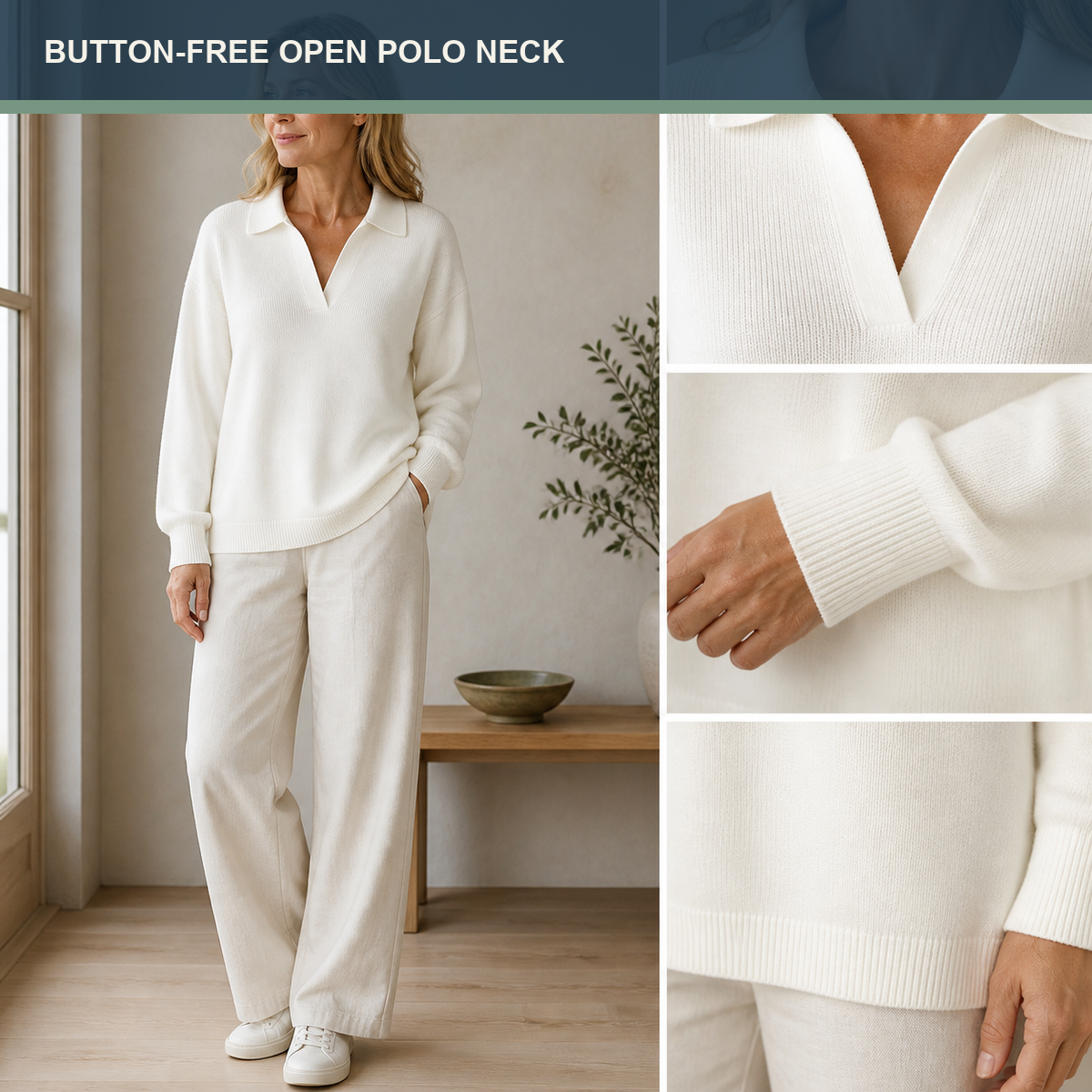 T3u0806005 clean open polo neck