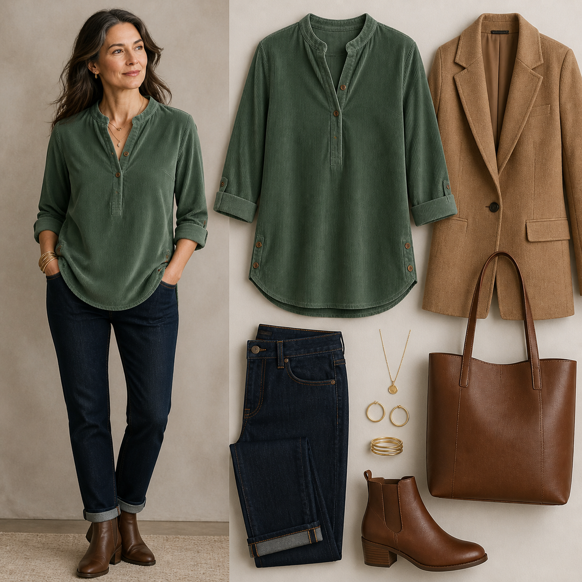 Long tunic styled for everyday wear