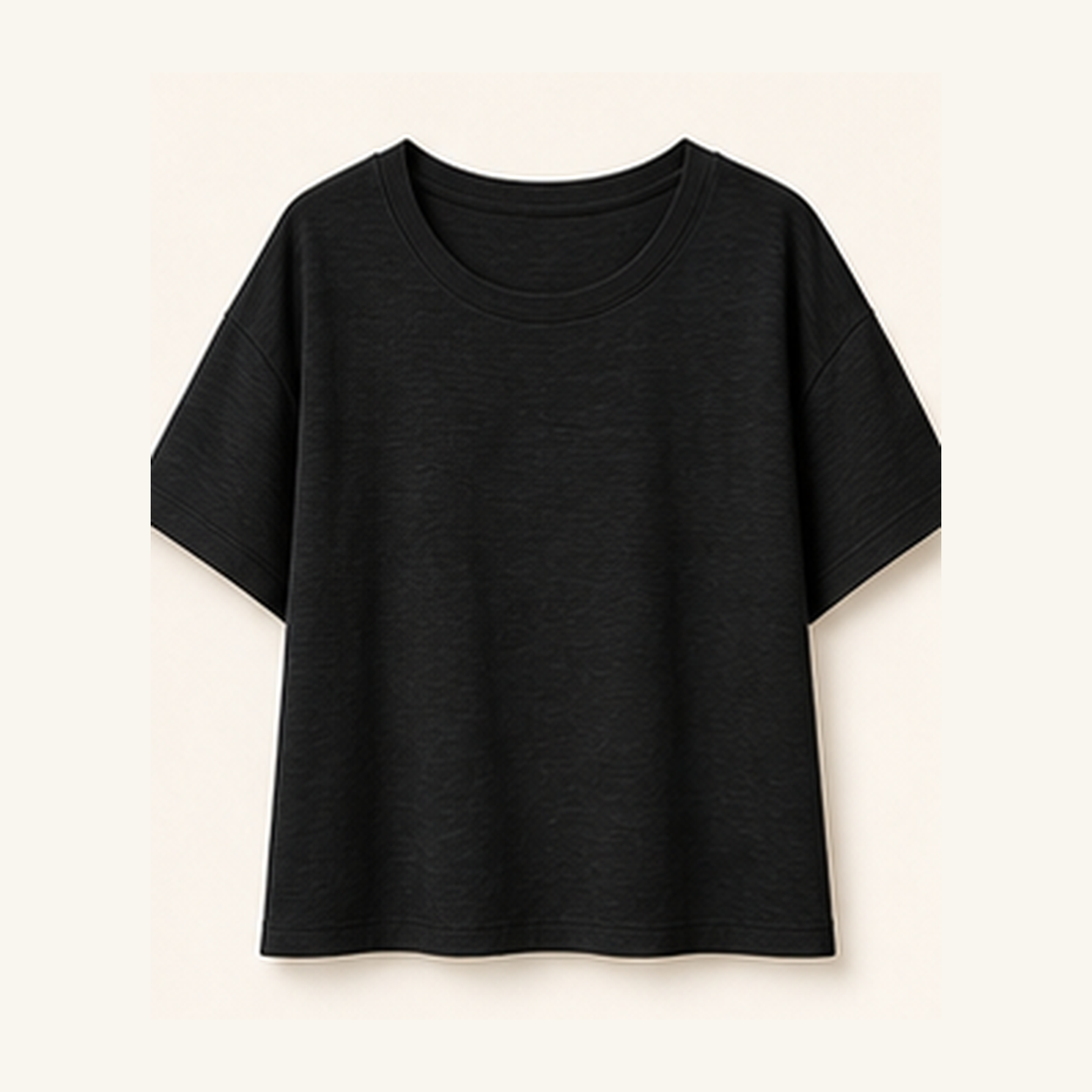 Women's Relaxed Boxy Slub Short-Sleeve Tees