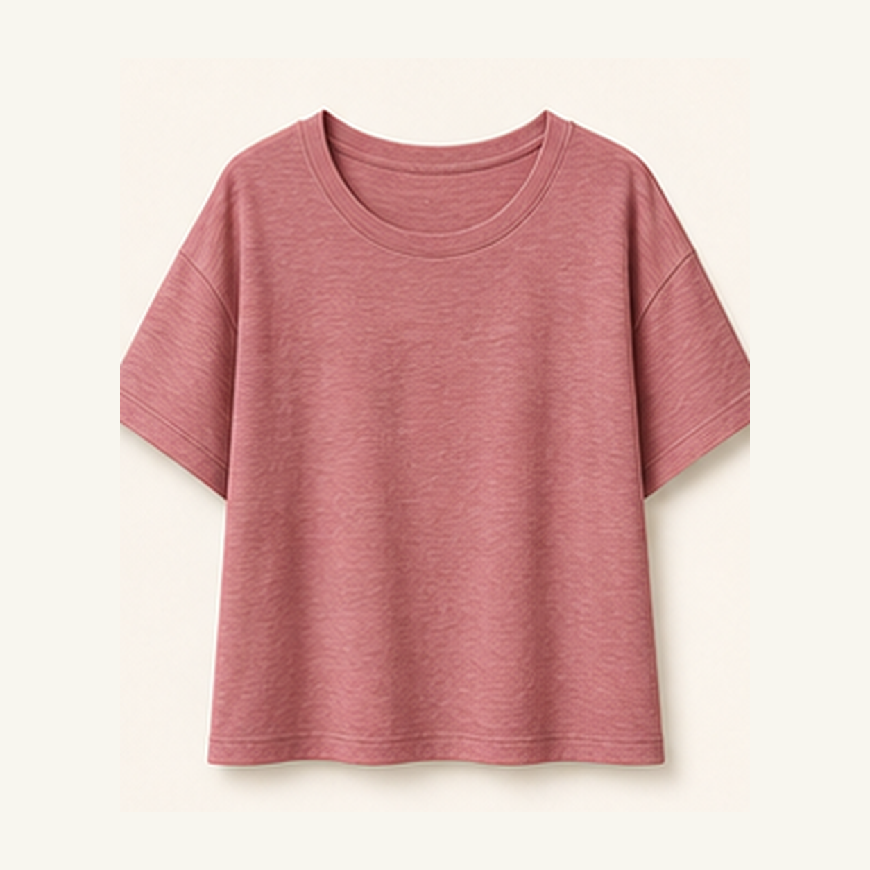 Women's Relaxed Boxy Slub Short-Sleeve Tees
