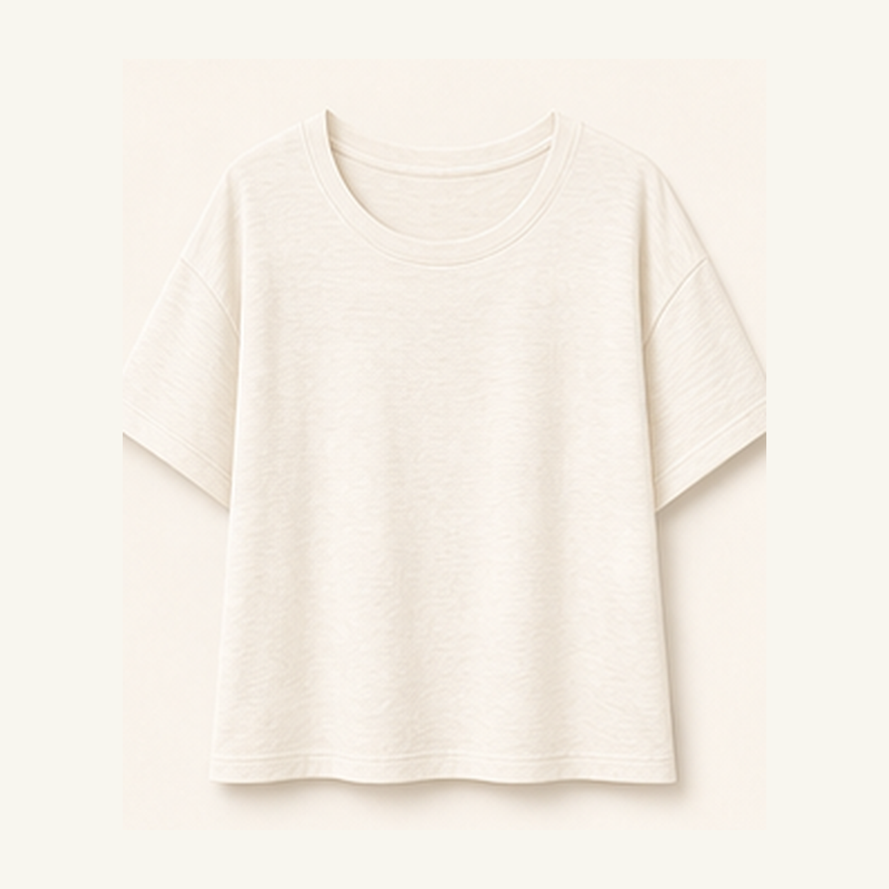 Women's Relaxed Boxy Slub Short-Sleeve Tees