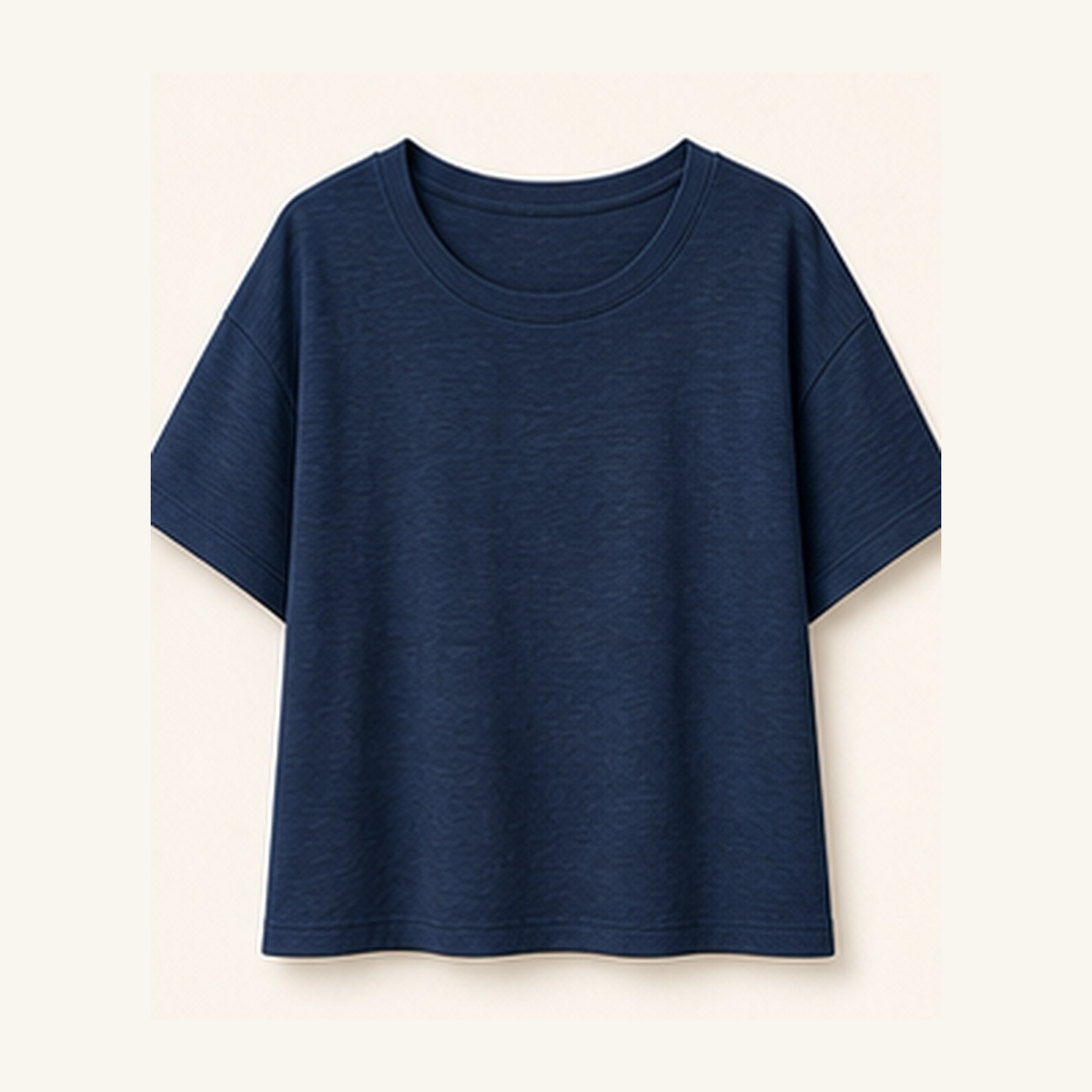 Women's Relaxed Boxy Slub Short-Sleeve Tees