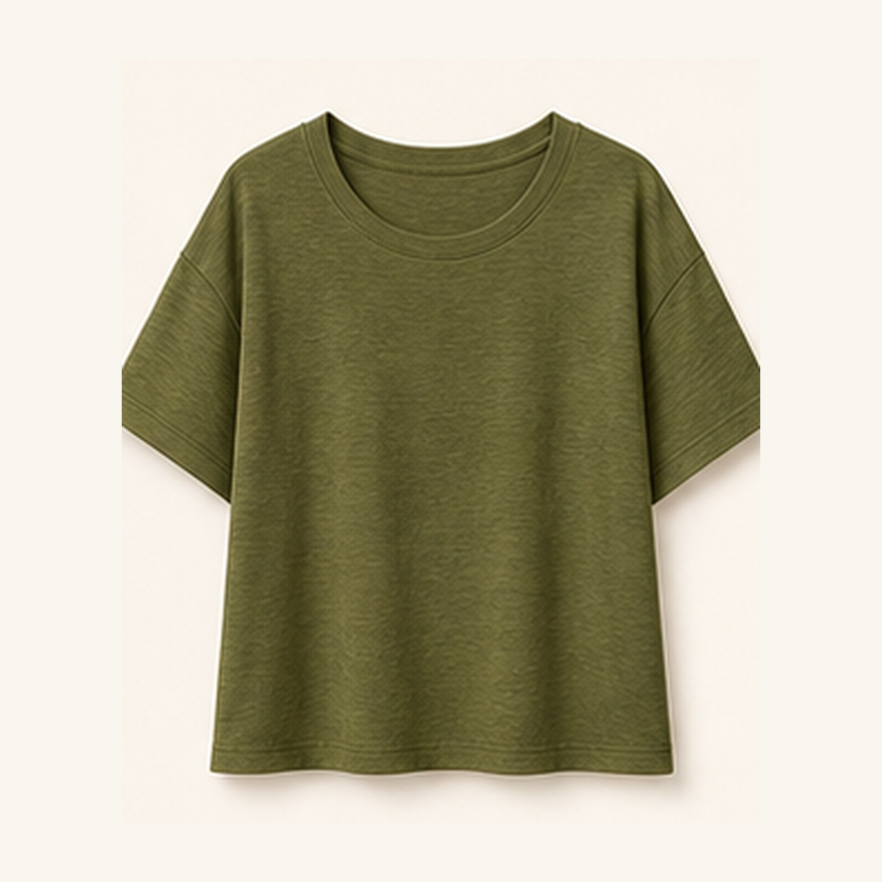 Women's Relaxed Boxy Slub Short-Sleeve Tees