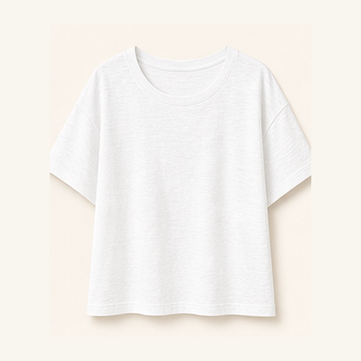 Women's Relaxed Boxy Slub Short-Sleeve Tees