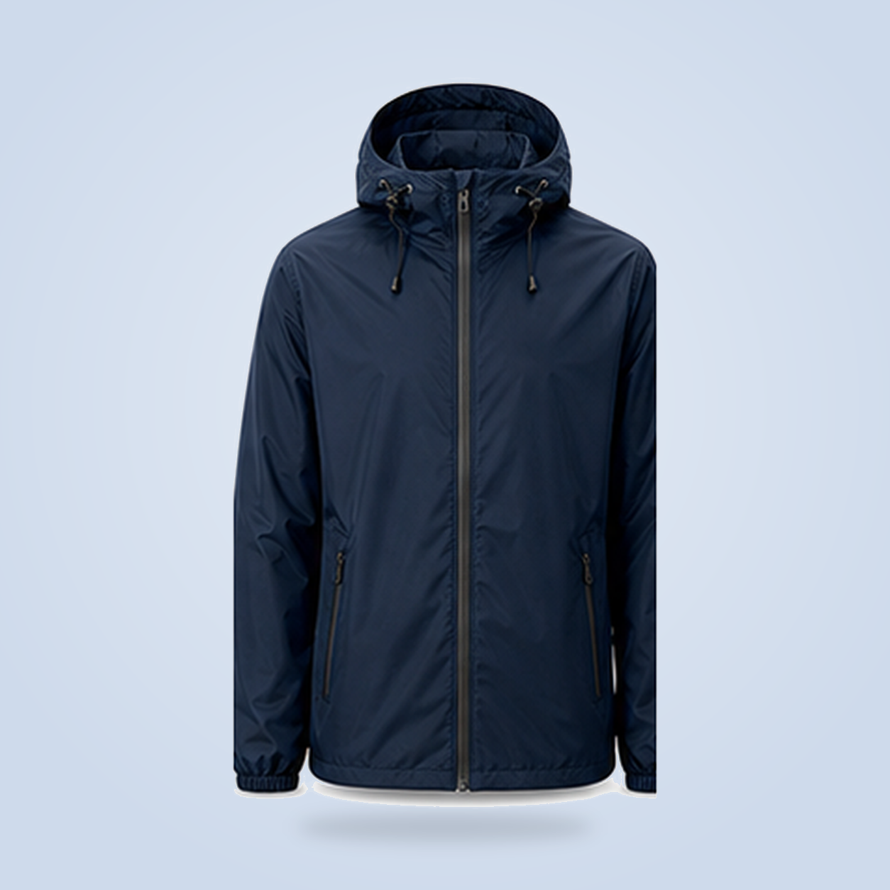 Navy rain jacket