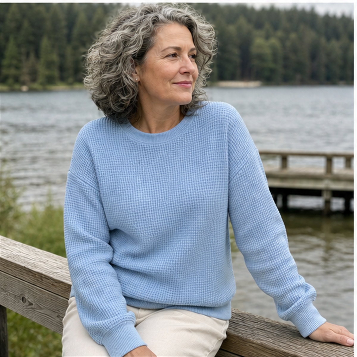 T3u0730002 Light Blue waffle sweatshirt outfit