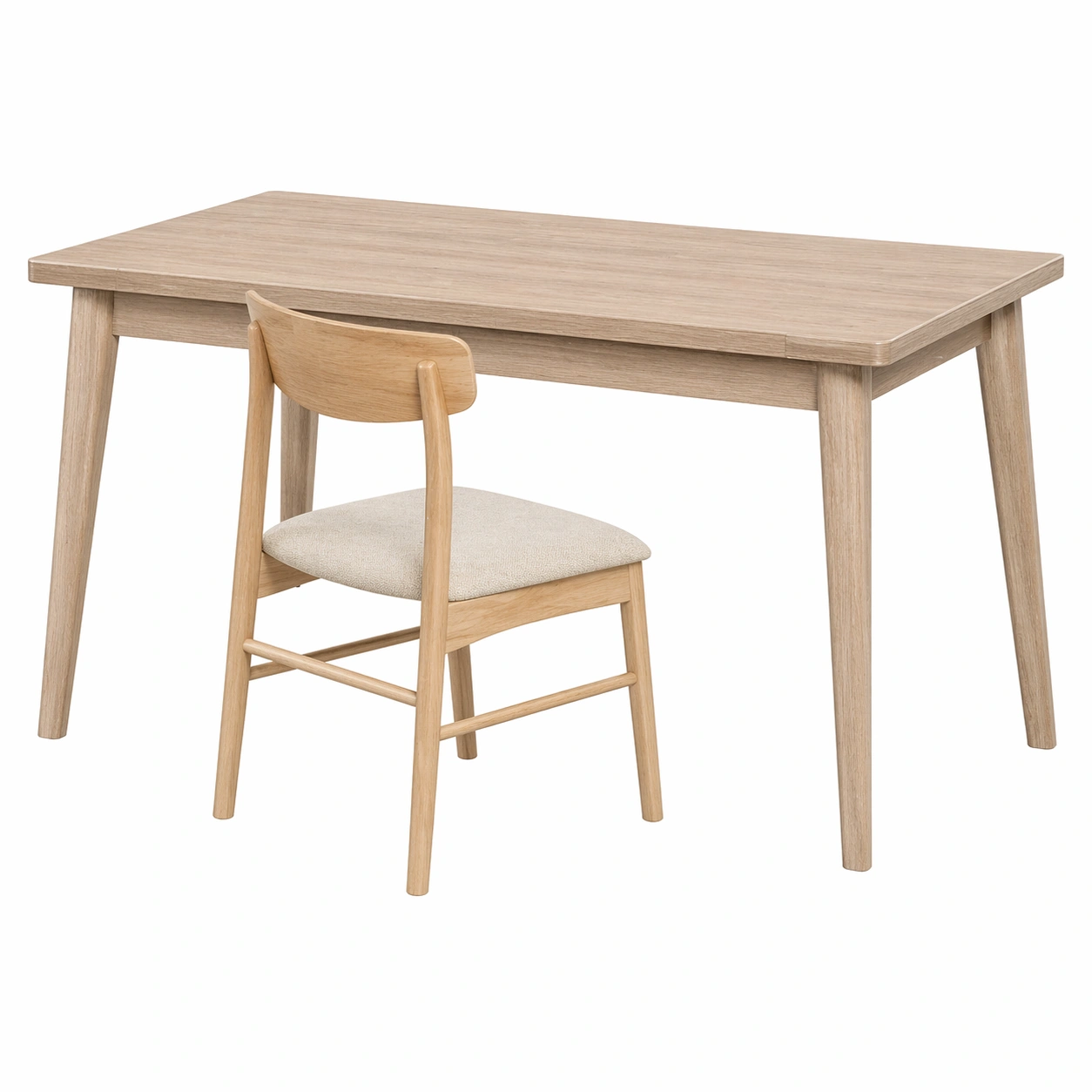Ausziehbarer Esstisch Holz Modern Skandinavisch Rechteckig mit Klarem Design fuer Esszimmer 120-200 cm-avqira