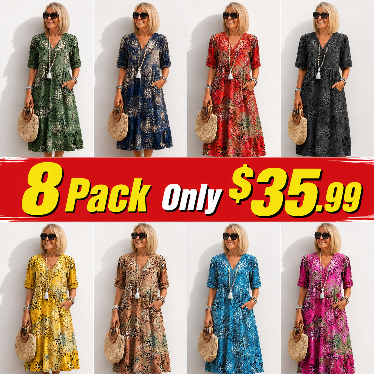 Short Sleeve Summer Dress