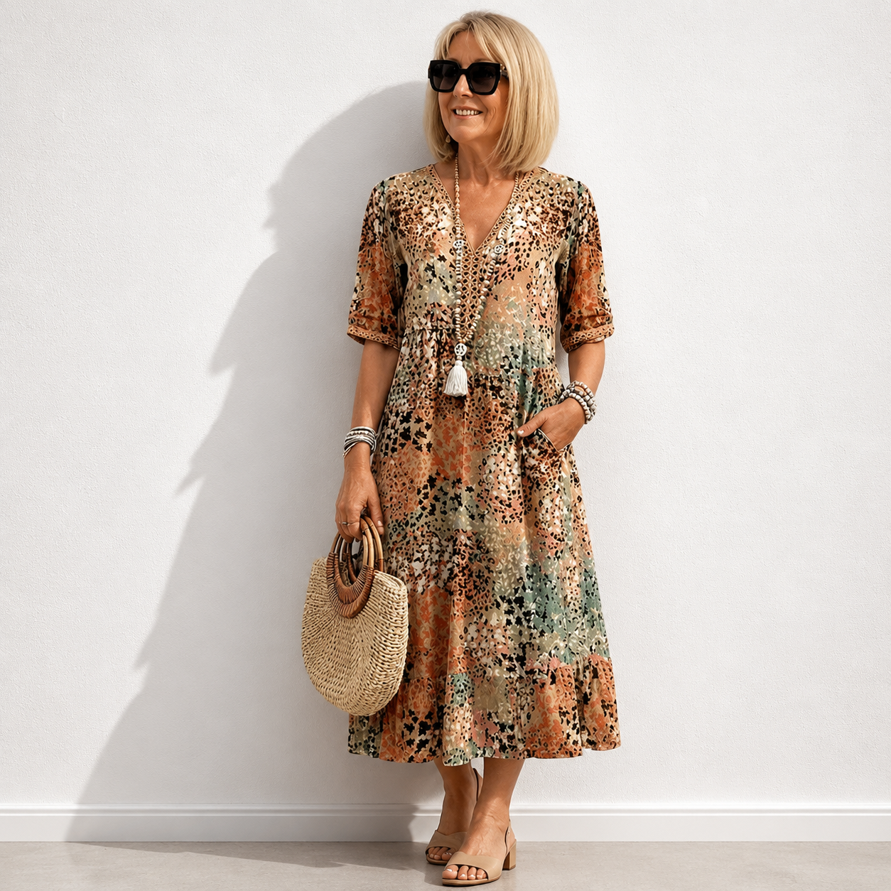 Short Sleeve Summer Dress