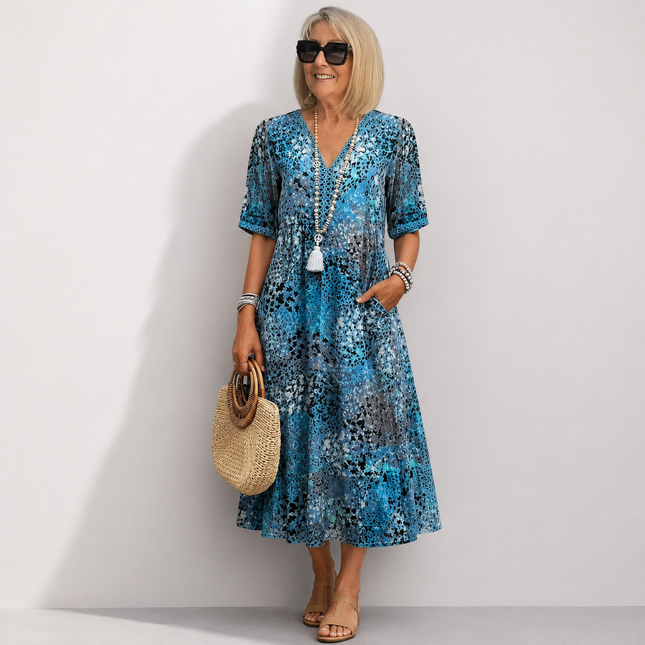 Short Sleeve Summer Dress