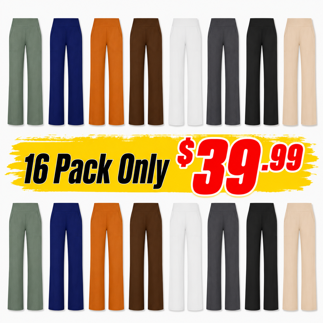 Women's Wide Leg Pants with Pockets