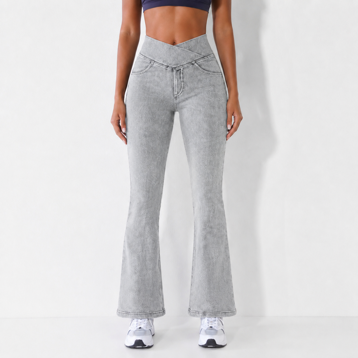 Women's High-Waisted Flared Jeans