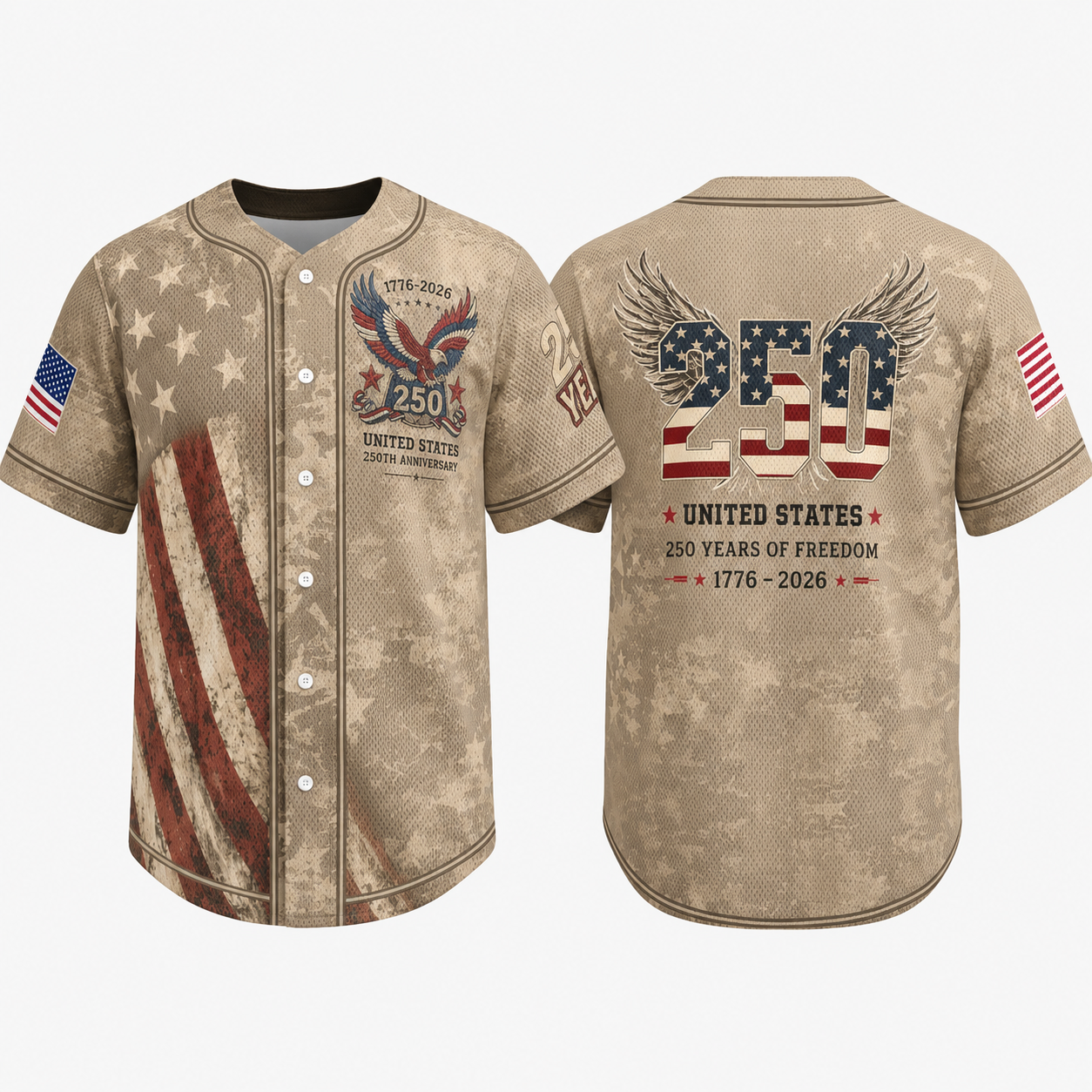 USA 250th Anniversary Baseball Jersey-women's