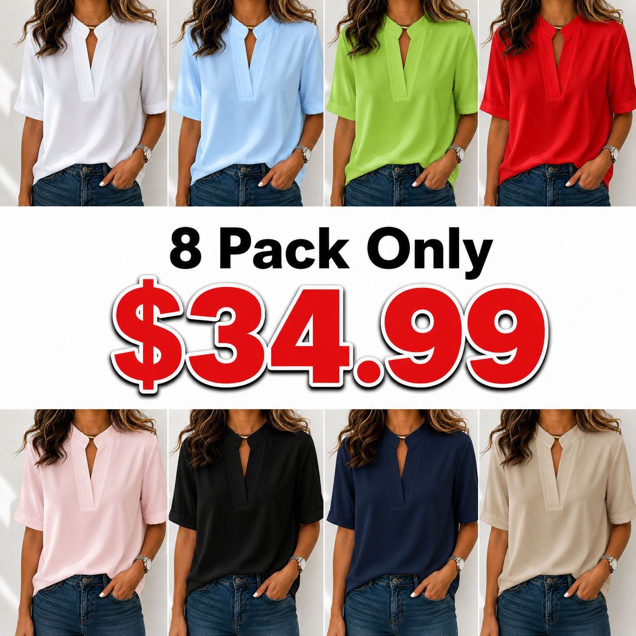 Minimalist Basic Loose Cotton And Linen Short-sleeved Shirt