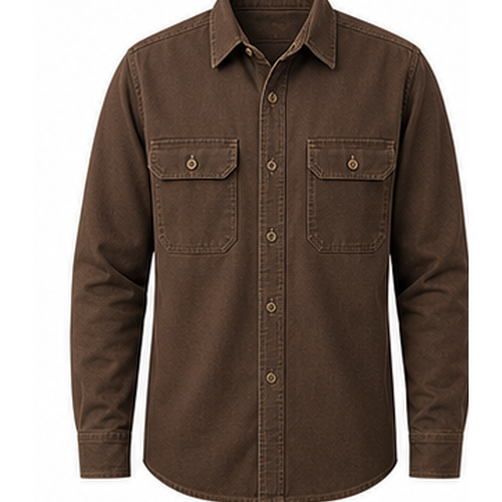 Men's Rugged Long Sleeve Twill Work Shirts