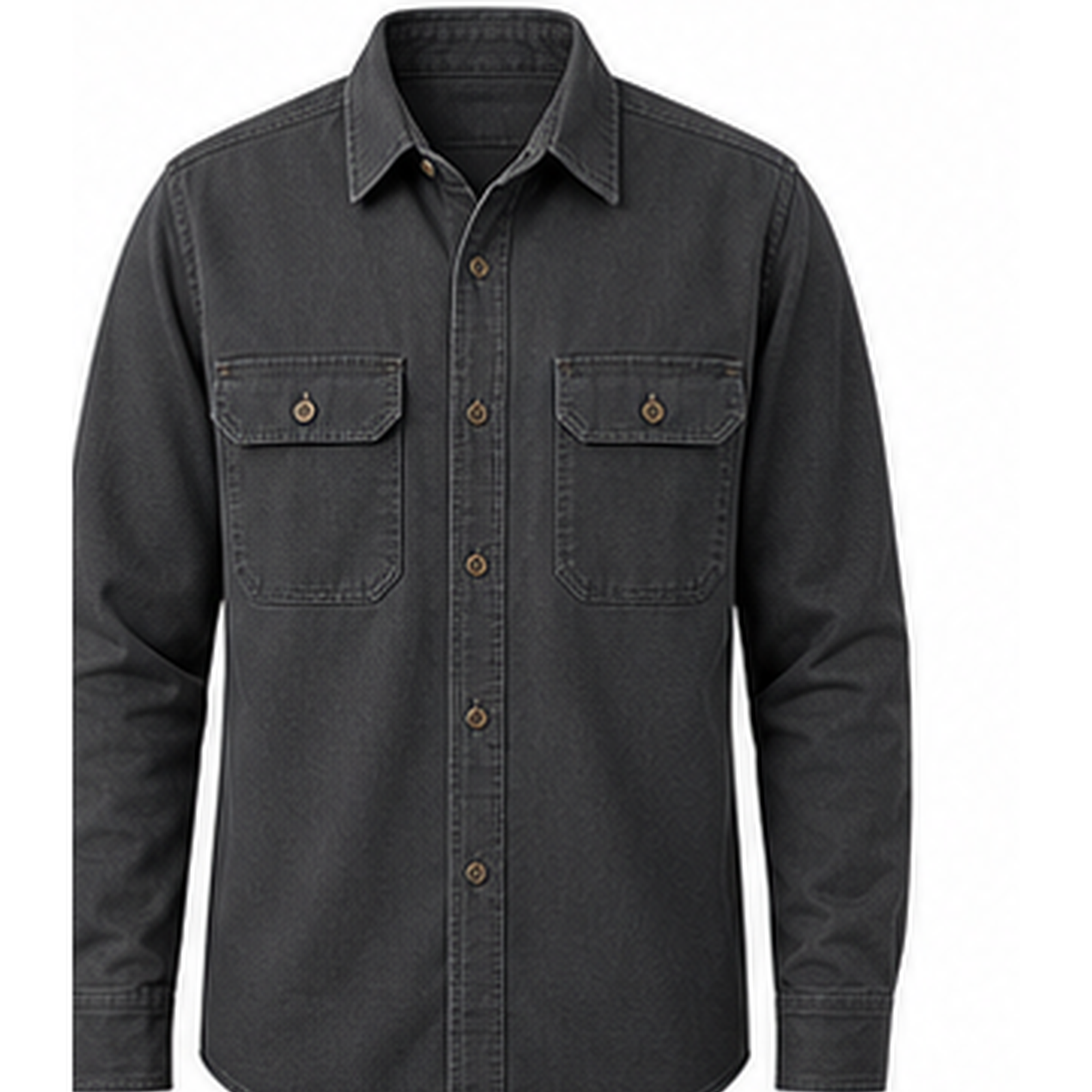 Men's Rugged Long Sleeve Twill Work Shirts