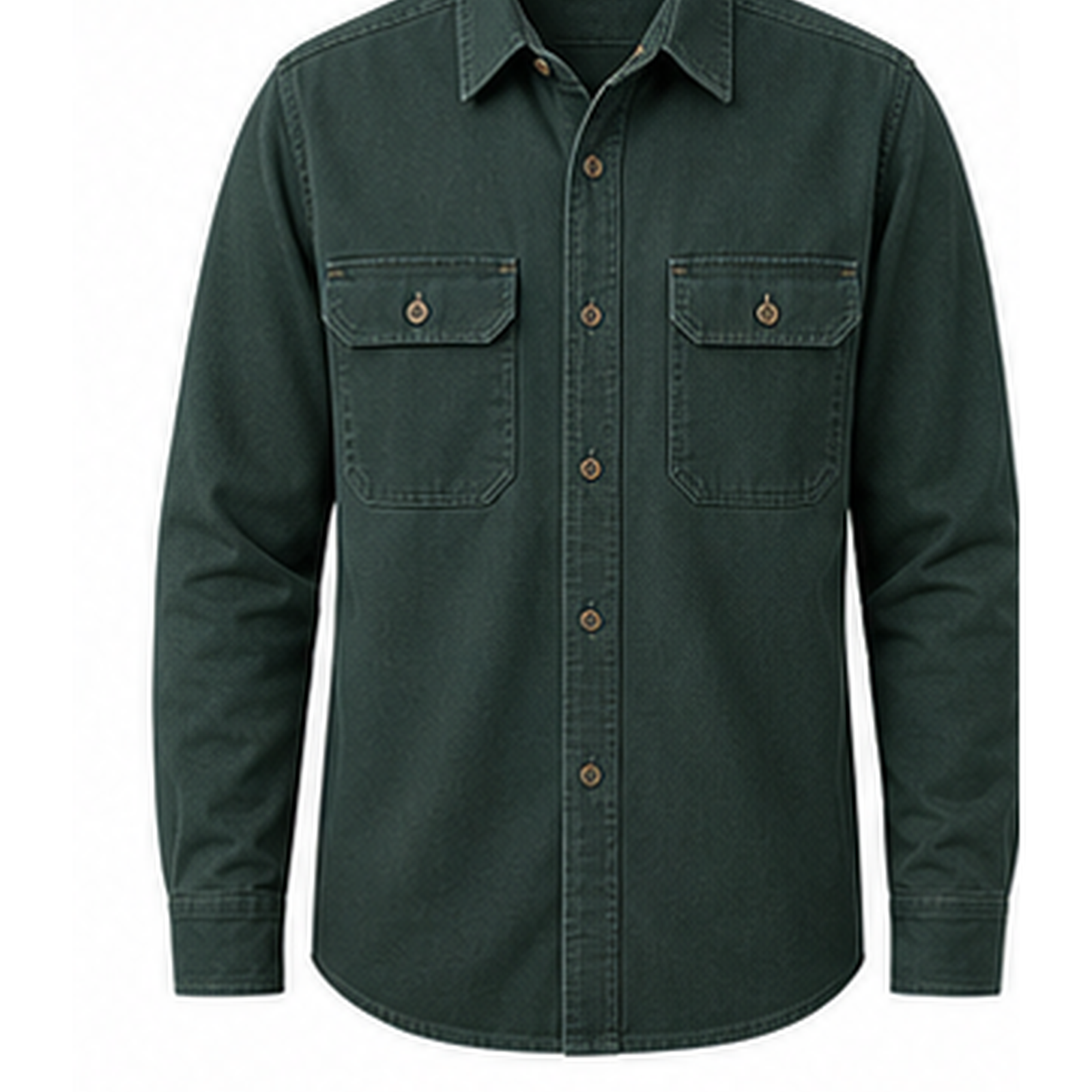 Men's Rugged Long Sleeve Twill Work Shirts