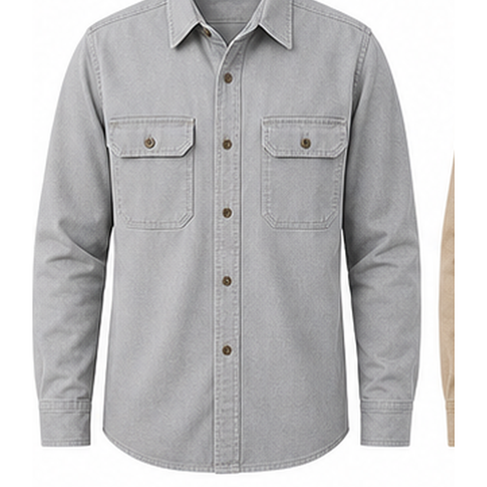 Men's Rugged Long Sleeve Twill Work Shirts