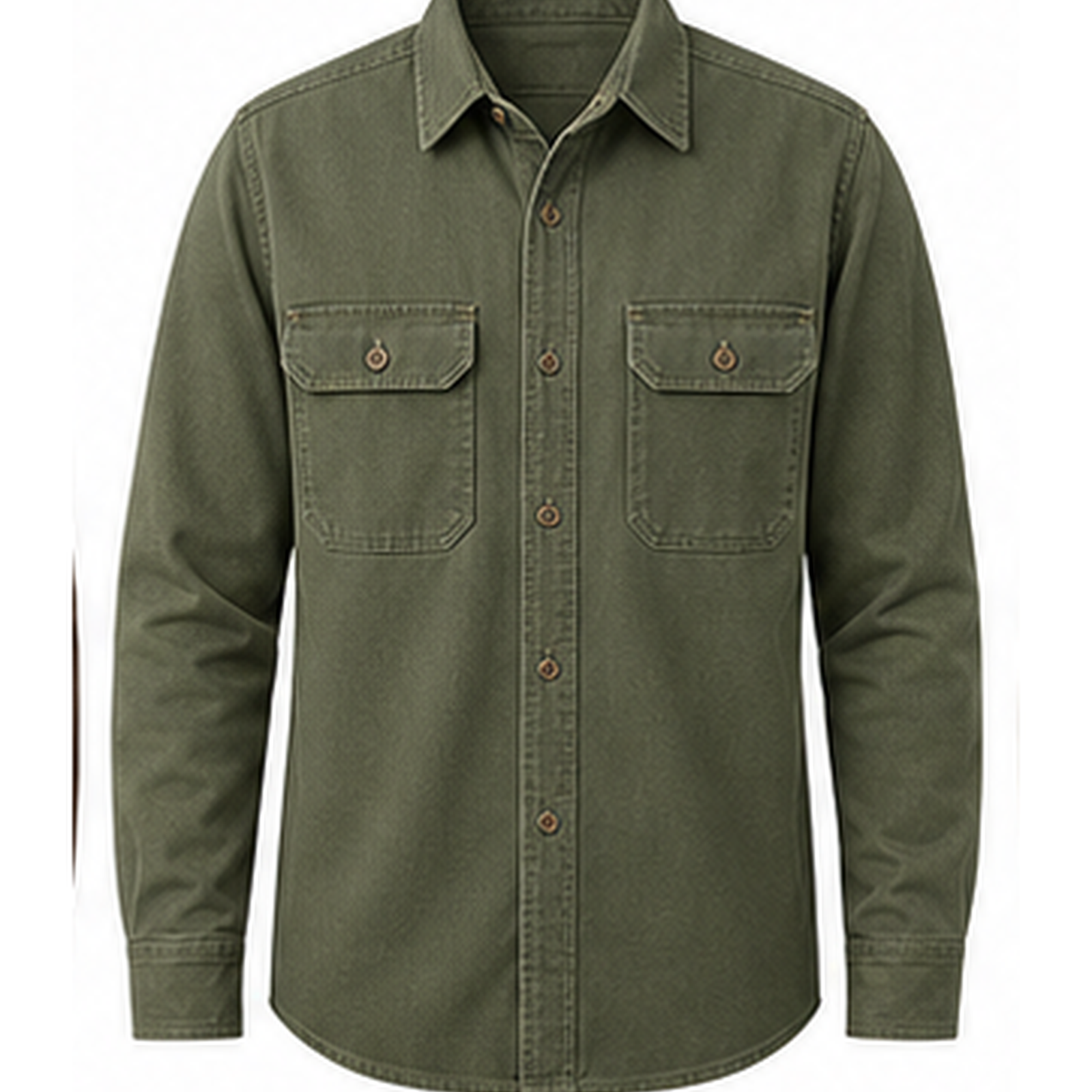 Men's Rugged Long Sleeve Twill Work Shirts