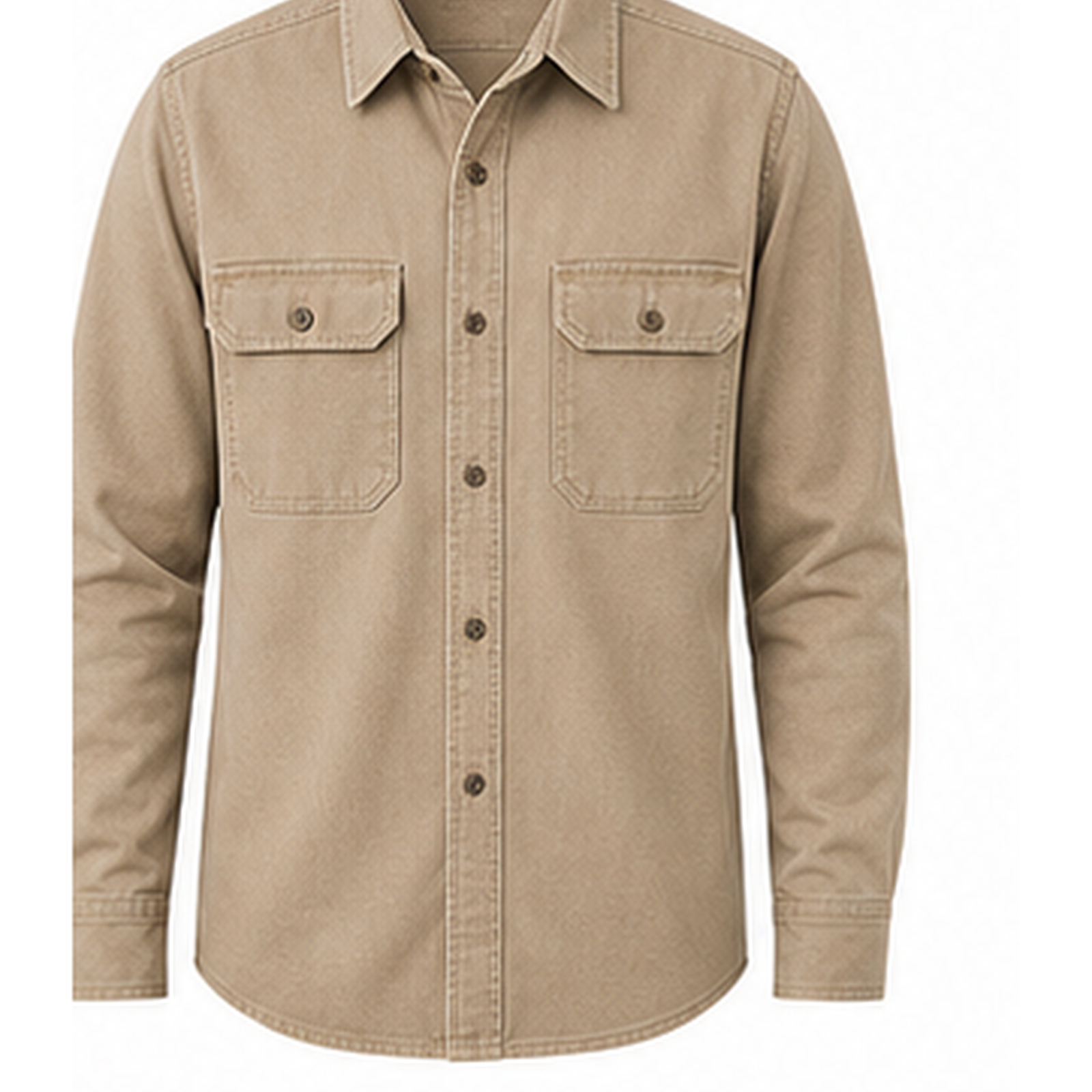 Men's Rugged Long Sleeve Twill Work Shirts