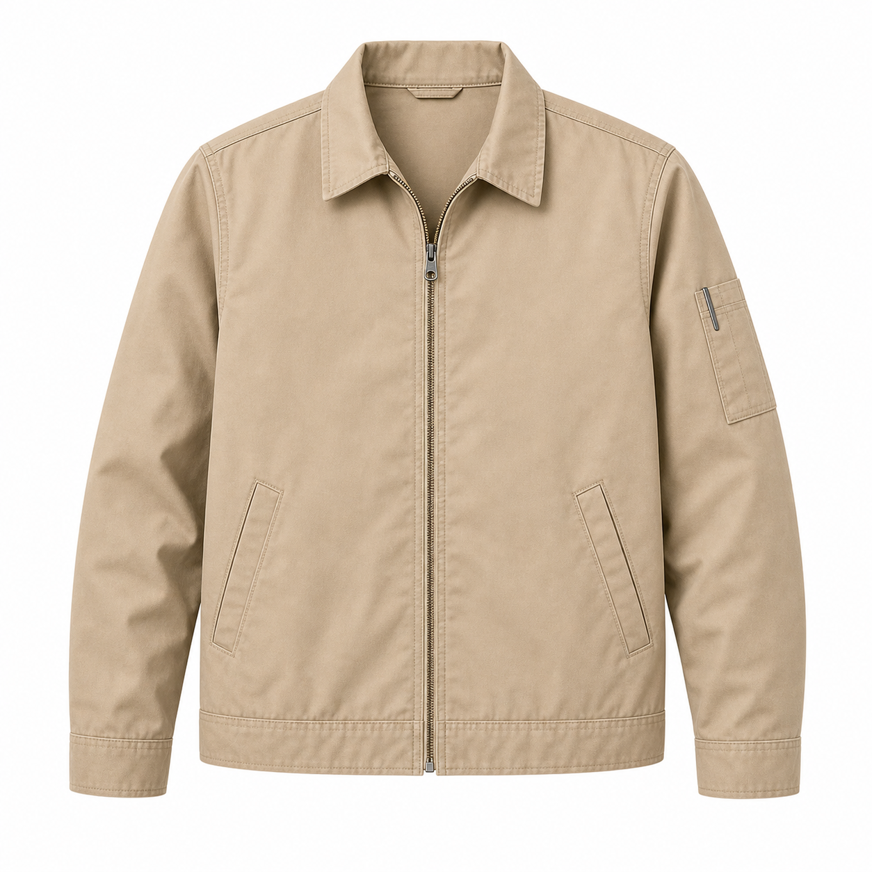 Desert Sand - Men's Lightweight Zip-Front Work Jackets