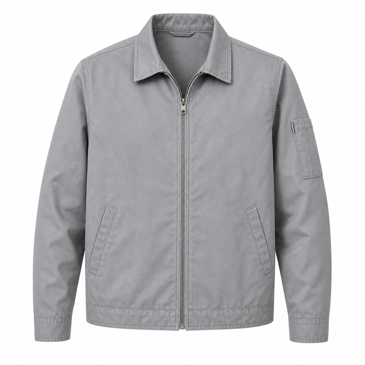 Gravel Grey - Men's Lightweight Zip-Front Work Jackets